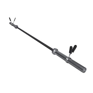 Lifeline Heat-Treated Steel Olympic 45 lb. Bar Includes Two Spring Collars Holds a Max Weight of 1000 lbs.