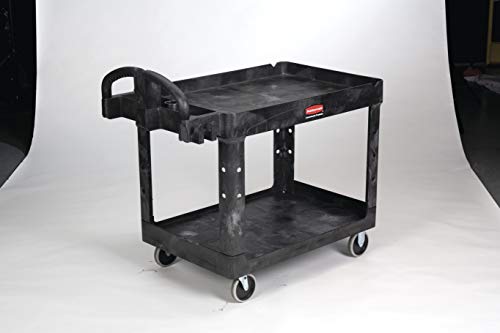 Rubbermaid Commercial Products 2-Shelf Utility Cart, Medium, 500 lbs. Capacity