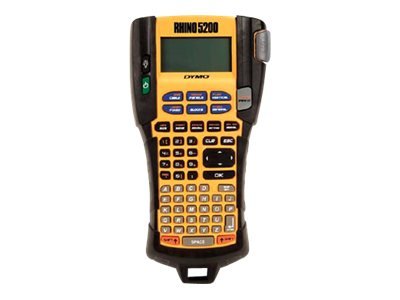 DYMO 1756589 Rhino 5200 Industrial Label Maker Kit, 5 Lines, 4 9/10w x 9 1/5d x 2 1/2h