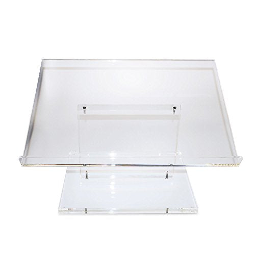 SourceOne Modern Clear Thick Acrylic Podium Lectern 22 x 12 x 15 (Tabletop)