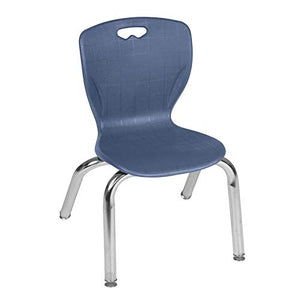 Regency Andy 12" Stack Plastic Chair (20 Pack) - Navy Blue by Regency