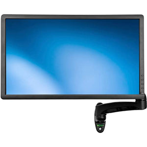 StarTech.com Wall Mount Monitor Arm - Full Motion Articulating - Adjustable - Supports Monitors 12” to 34” - VESA Monitor Wall Mount - Black (ARMPIVWALL)