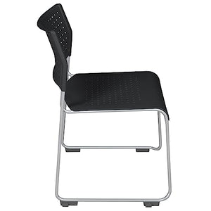 Regency Eris Stack Chair, 20 Pack, Black