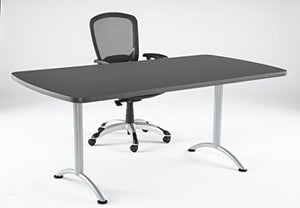 Iceberg Rectangular Conference Table 36" x 72" Graphite/Silver Leg