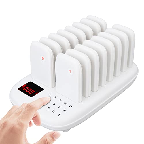 BRANBREIS Restaurant Pager System with 16 Pagers