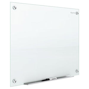 Quartet Glass Whiteboard, Magnetic Dry Erase White Board, 4' x 3', Infinity, White Surface (G4836W)