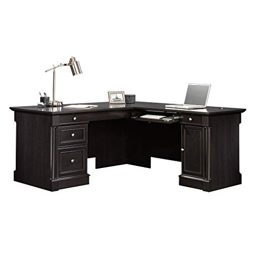 Sauder Palladia L-Desk, Wind Oak finish