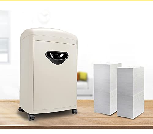15L High Security Paper Shredder for Office and Household (Beige)