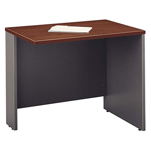 Bush Business Series C 3-Piece Right-Hand Bow Front Desk Set in Hansen Cherry