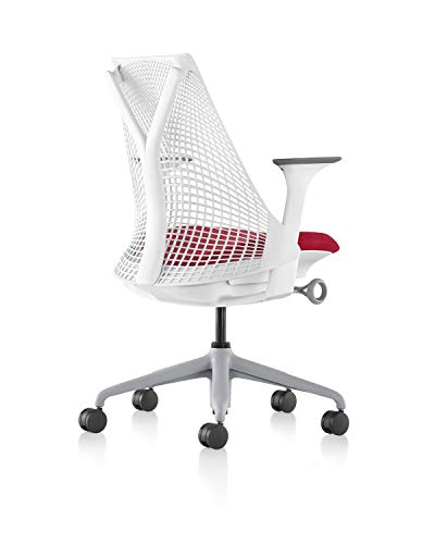 Herman Miller AS1SA22PFN265BB98639207 Sayl Chair, Cherry Crepe/Studio White