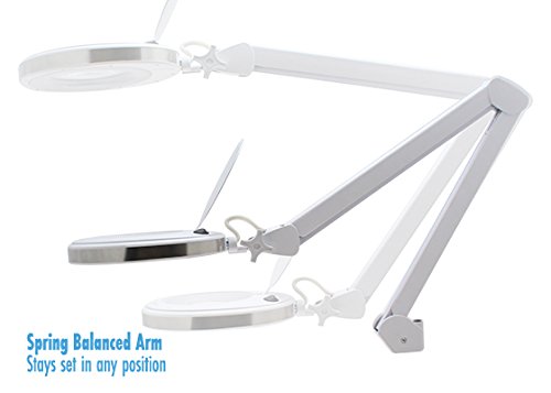 Aven ProVue Solas Magnifying Lamp XL58 with Interchangeable 8-Diopter Lens [3X]