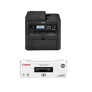 Canon imageCLASS MF236N All-in-One Monochrome Laser Printer, Up to 24 ppm, Up to 600x600 dpi, Print, Scan, Copy, Fax - With Canon 137 Full Yield Cartridge