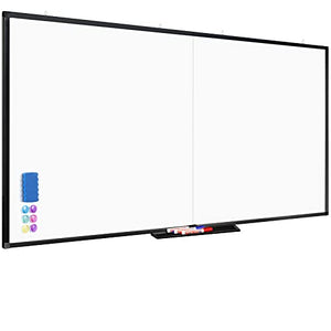 Large Whiteboard for Wall, maxtek 72 x 40 inches Dry Erase Board Magnetic White Board with Marker Tray 1 Eraser 3 Markers 6 Magnets | Foldable Memo Whiteboard for Office Home School