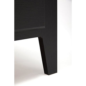 kathy ireland Home by Bush Furniture Connecticut 60W L Desk and Bookcase in Black Suede Oak