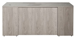 OFD Ultra Premium 72" x 30" Desk Shell, Gray Oak - Laminate Modesty