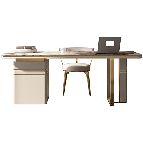 TAPIVA Luxurious Slate Office Computer Desk