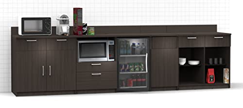 BREAKtime Espresso Buffet Model 3303 4 Piece Lunch Room Furniture Group