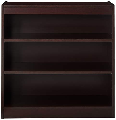 Lorell 3-Shelf Panel Bookcase, 36 by 12 by 36-Inch, Mahogany