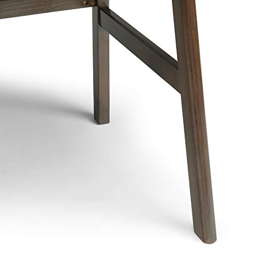 SIMPLIHOME Rylie SOLID WOOD Contemporary Modern 60 inch Wide Home Office Desk, Writing Table, Workstation, Study Table Furniture in Natural Aged Brown with 3 Drawers