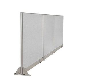 GOF Wall Mounted Office Partition, Large Fabric Room Divider Panel 120" x 48" - GOF