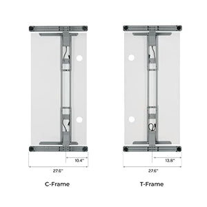 UPLIFT Desk Ash Gray Laminate Standing Desk 60x30 - 2-Leg V2 Adjustable (White)