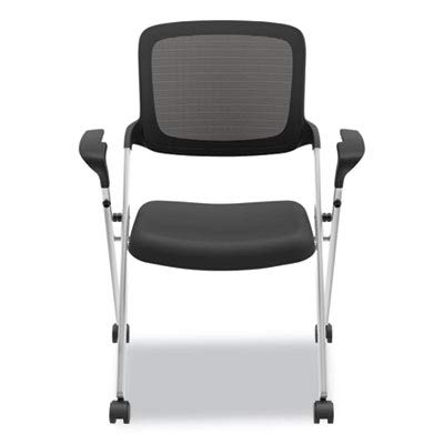 HON basyx VL314SLVR Mesh Back Nesting Stacking Chair, 2/CTN