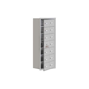 Salsbury 19178-14ARK 16.25 x 40.75 x 8.75 in. Cell Phone Storage Locker with Front Access Panel - Recessed Mounted44; Master Keyed Locks - Aluminum