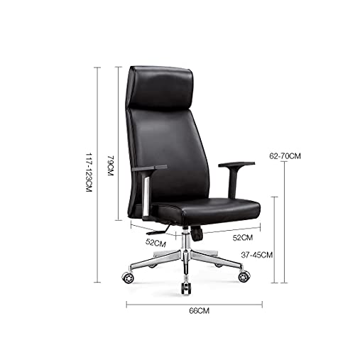 BKWJ Executive Managerial Office Chair with High Backrest and Fixed Armrests