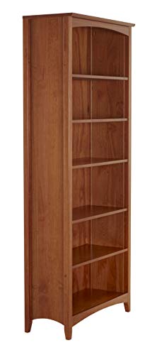 Camaflexi SHK345 Shaker Style Bookcase, 72", Brown