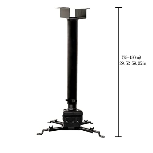 BNNP Projector Mounts Wall/Ceiling Bracket, Adjustable Angle, 55 Lbs Capacity (Black)