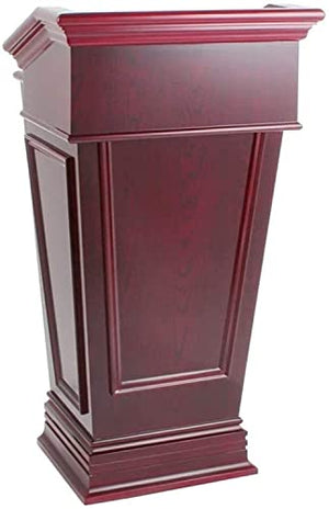 None Standing Lectern Podium Solid Wood Conference Reception Desk