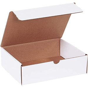 BOX USA BML1083 Literature Mailers, 10" x 8" x 3", White (Pack of 150)