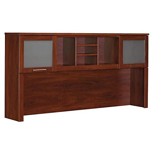 Hutch for L Desk 71" W X 13.7" D X 35.8" H - Maple Cross