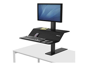 Fellowes Lotus VE sit-Stand Workstation - Desk Mount for LCD Display/Keyboard/Mouse - Black