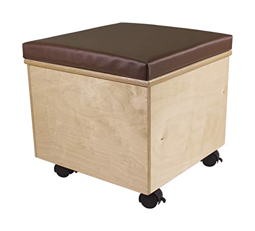 Childcraft Help On Wheels Mobile Teacher Stool, 18 x 18 x 18 Inches