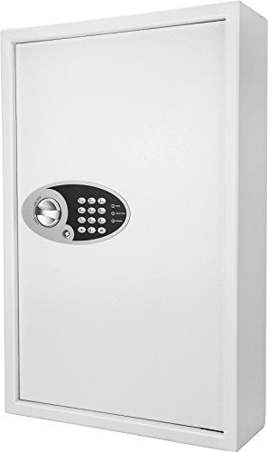 Barska 144 Wall Digital Keypad Cabinet Key Safe, White