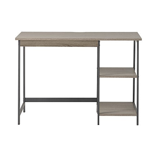 Signature Design by Ashley Homestar 2 Piece Laptop Desk & 4-Shelf Bookcase Set, 43" x 23.6" x 47"/20" x 14" x 44", Reclaimed Wood