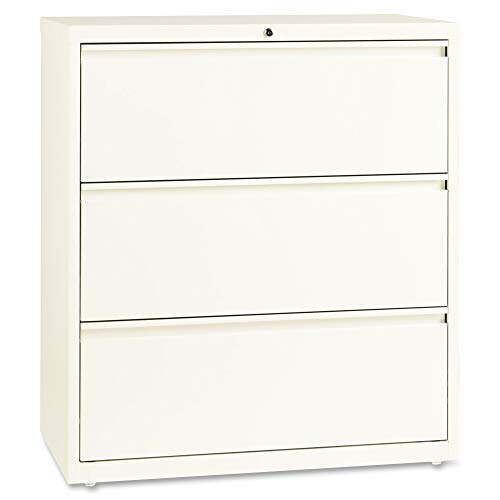 Lorell 22952 Fortress File Cabinet, 40" x 36" x 18", Cloud