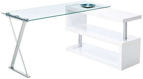 24/7 Shop at Home 247SHOPATHOME IDF-DK6131WH Office-desks, White