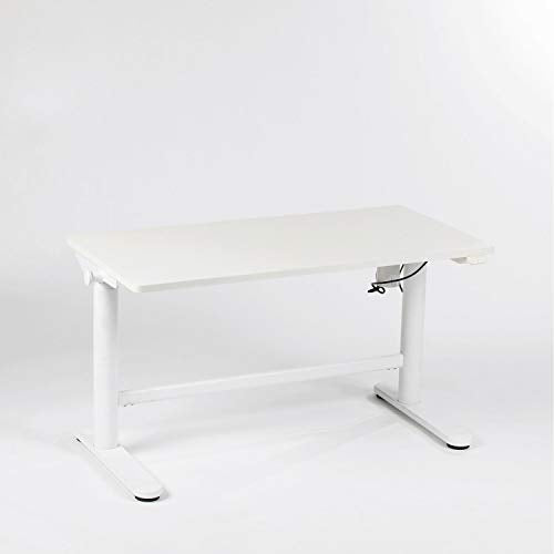 Titan Fitness Adjustable 21.7" - 35" Youth Electronic Desk, 40" x 20" Sit Stand Desk Home Office Workstation, White