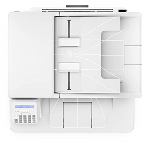 HP LaserJet Pro MFP M227fdnC All-In-One NFC Ethernet Monochrome Laser Printer, White- Print Scan Copy Fax - 2.7" LCD, 30 ppm, 1200 x 1200 dpi, Auto Duplex Printing, 35-sheet ADF, Cbmou External Webcam