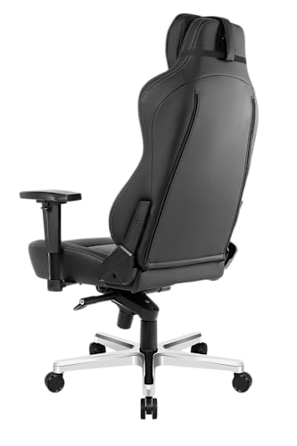 AKRacing Onyx Deluxe Executive Real Leather Desk Chair - Black