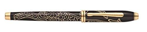 Cross Townsend Zodiac 2018 Year of the Dog Fountain Pen with 23KT Gold Plated Appointments and Fine Nib (AT0046-54FD)