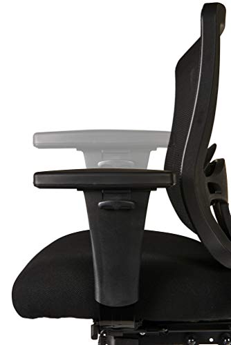 Alera ALEET4217 Etros Series Mid-Back Multifunction with Seat Slide Chair, Black