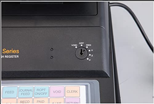 HK Systems HK-7200 Electronic Cash Register, 160 Keys Flat Keyboard, with Receipt and Journal Printers Commercial Machine Grade Electronic Thermal Receipt Printer Retail Business (HK-7200)