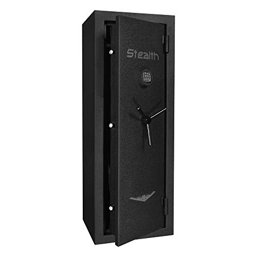 Stealth 14 Gun Safe EGS14 High Security Electronic Lock Fire and Burglary Rifle Security 55x20x17 CA DOJ Approved
