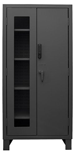 Durham Storage Cabinet 3702CXC-BLP4S-95, Assembled, 78" Height, Gray