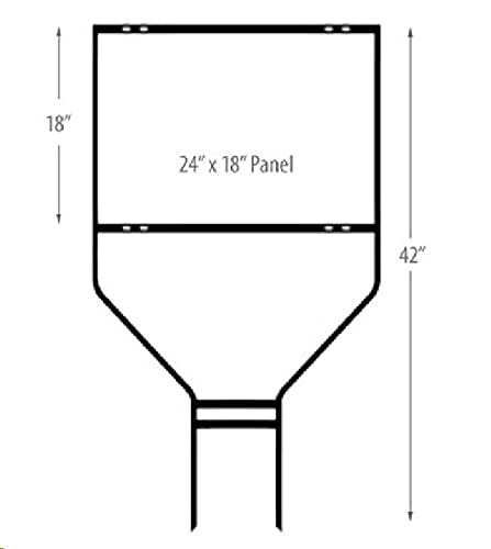 Yard Signs 20 Pack Banjo Frame Sign Holder 1/2in Round Iron Steel, Real Estate Frame Sign Holder, Holding Sign Panel 18x24 Inch, Made in USA, Ship Same Day (20BanJoFrame18x24)