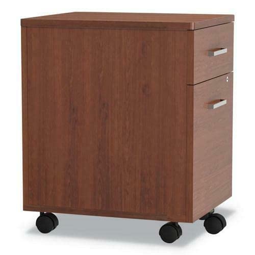 Embar Cherry Mobile Pedestal File Cabinet, 16.5w x 19.75d x 23.63h
