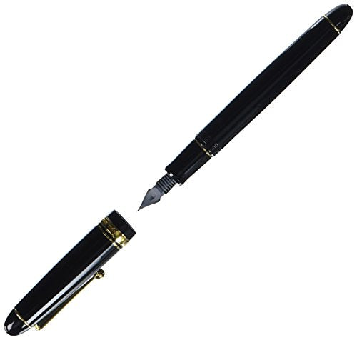 Pilot Fountain Pen Custom 742, Black Body, FA-Nib